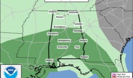 周四阿拉巴马州可能出现强风暴