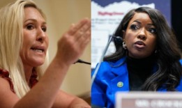 在马乔里·泰勒·格林打架后，贾斯敏·克罗克特看起来像一个标志性的“金发碧眼，身材不好的男人”