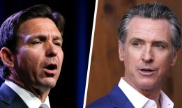 “真是个笑话”：加文·纽森的团队抨击罗恩·德桑蒂斯的辩论提议